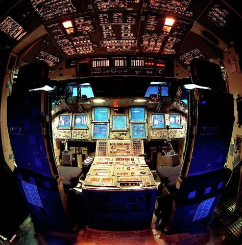 space simulator cockpit.